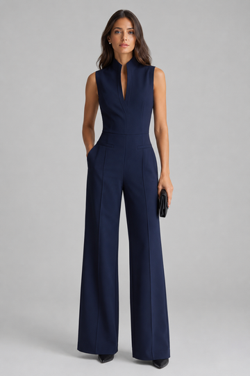Neerius™ | Luxe Tailored Wide-Leg Jumpsuit